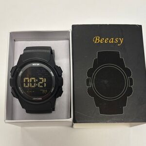 Black Digital Men's Watch